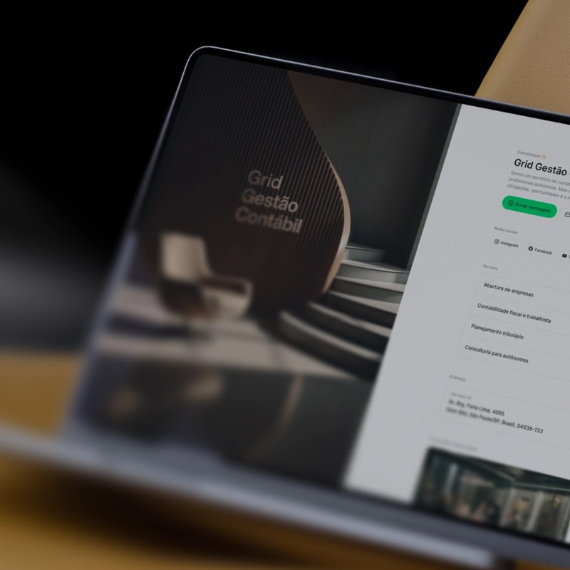 Contador, transmita profissionalismo desde o primeiro clique com um site que gera confiança