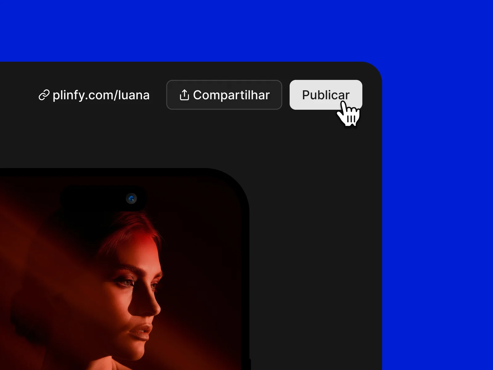 Crie um site profissional com a Plinfy em menos de 10 minutos